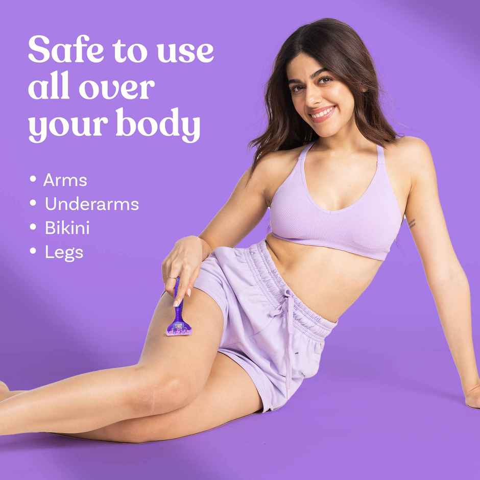 Bombae Vitamin E & Aloe Hair Removal Body Razor for Women