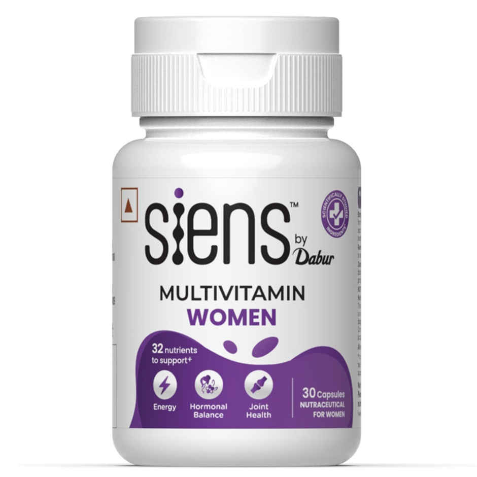 Siens By Dabur Multivitamin For Women, 32 Nutrients To Support Overall Health 30 Capsules