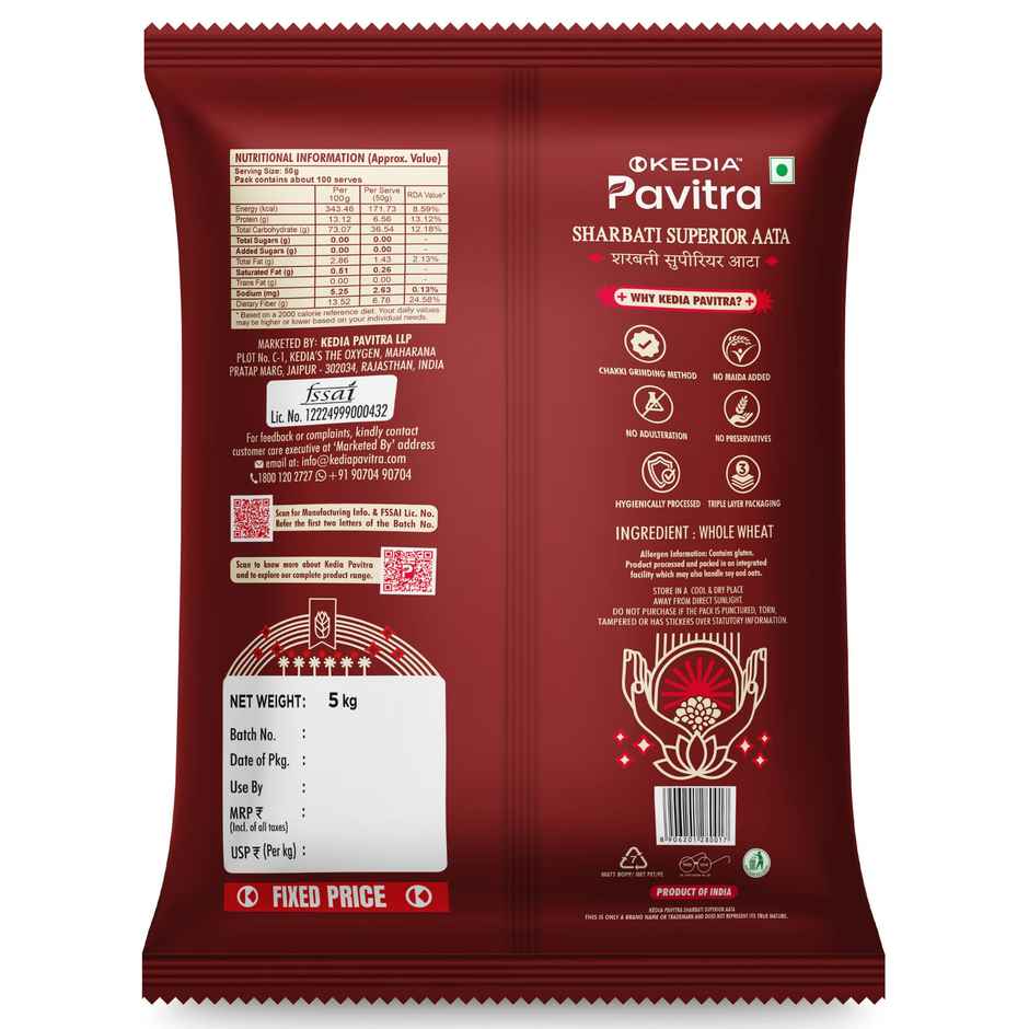 Kedia Pavitra Sharbati Superior Aata