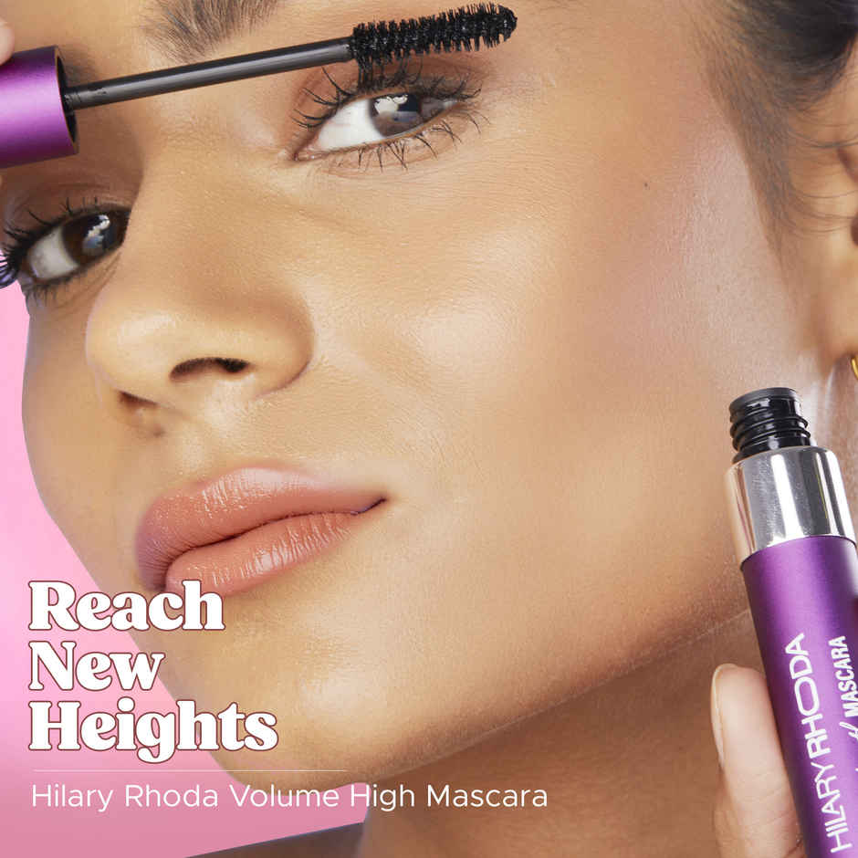 Hilary Rhoda Volume High Mascara | Smudge-free & Water-resistant Mascara | Lash-Lift Effect | Black