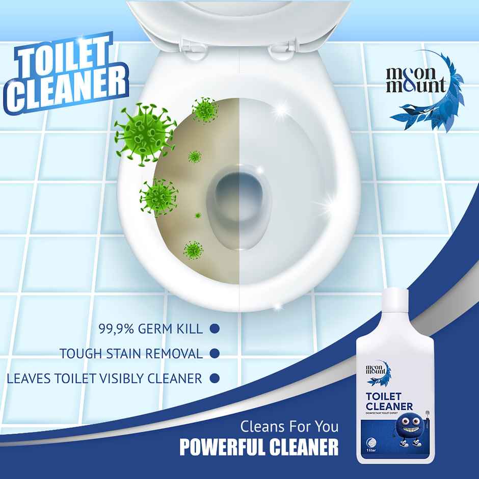 Moon&Mount Toilet Seat Cleaners | Liquid Effective All Purpose Cleaners