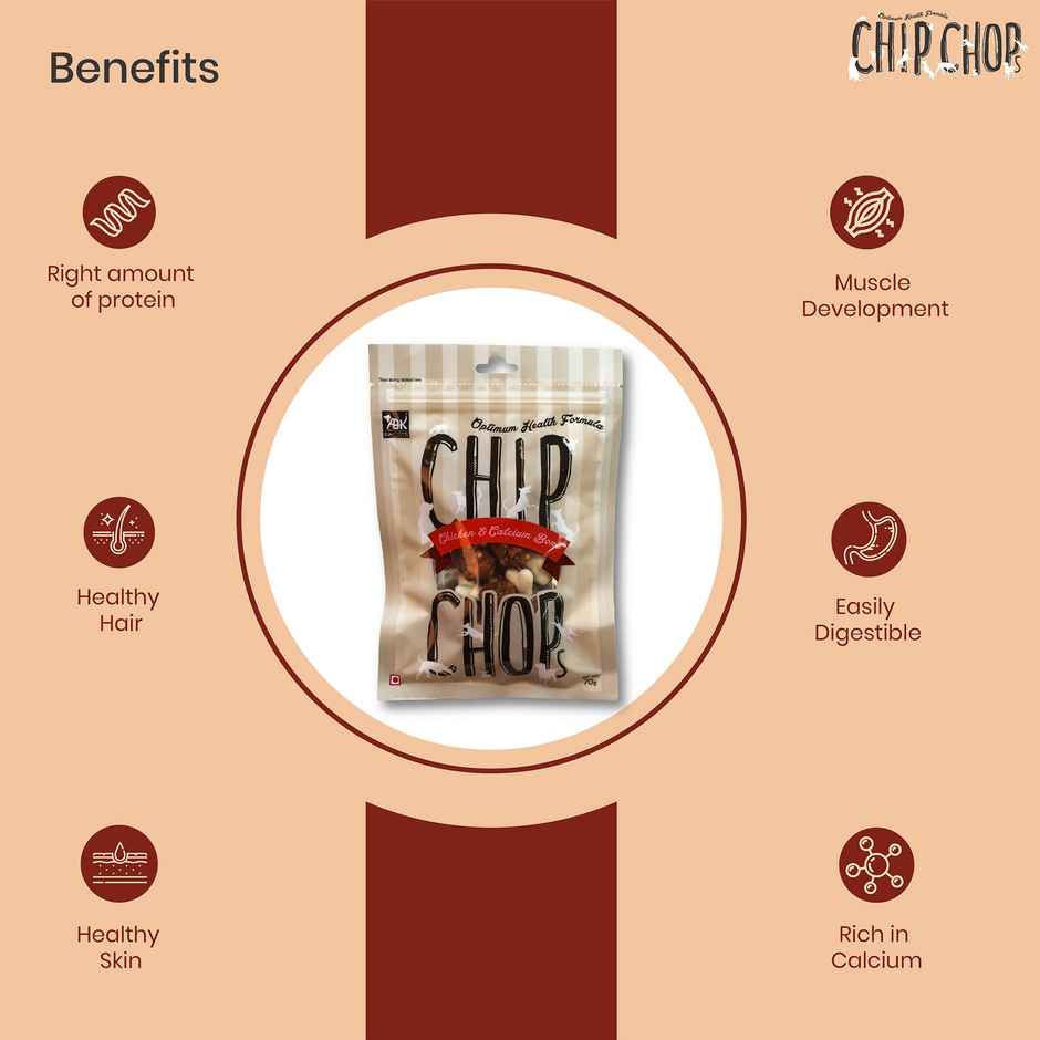 Chip Chops Chicken and Calcium Bone Dog Treat