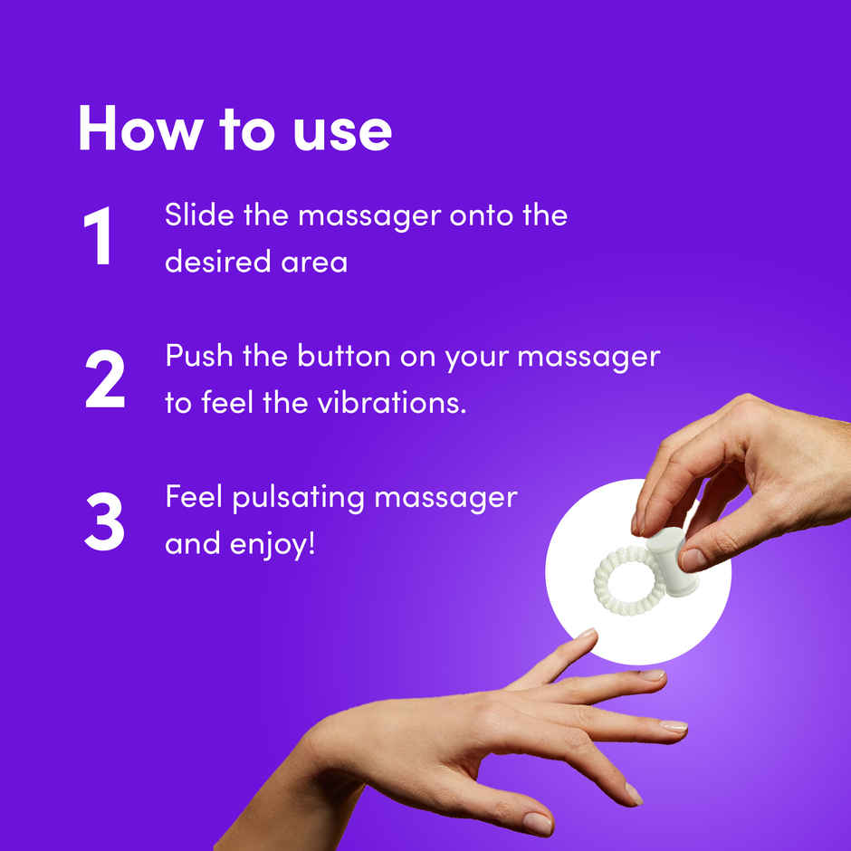 Bold Care Pleasure Ring Massager For Men & Women 60 Minutes Runtime