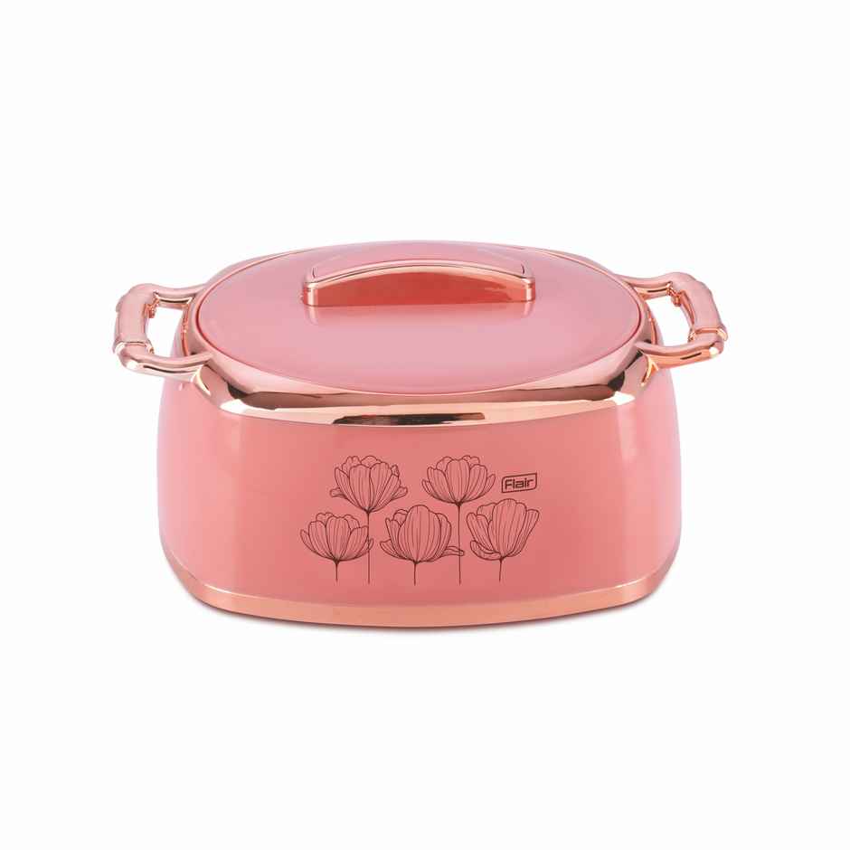 Flair Celebration Insulated Inner Steel Casserole | Pink - 2L