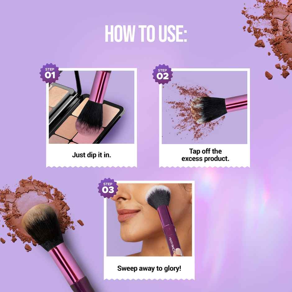 Hilary Rhoda One Touch makeup Brush | Non Absorbing Makeup Brush