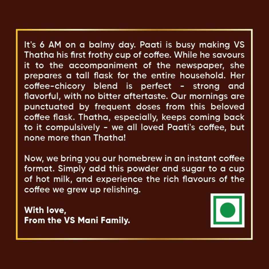 VS Mani & Co. Super Strong Instant Coffee