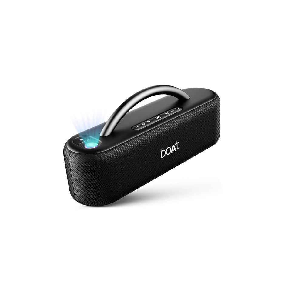 boAt Stone Lumos 60W BT Speaker | 7 Led Projection Modes | 9H Playtime | Midnight Black