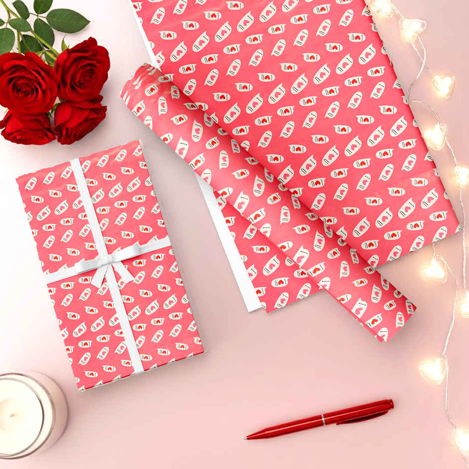 I Love You Gift Wrapping Paper | Pack of 2 | Mad Over Prints