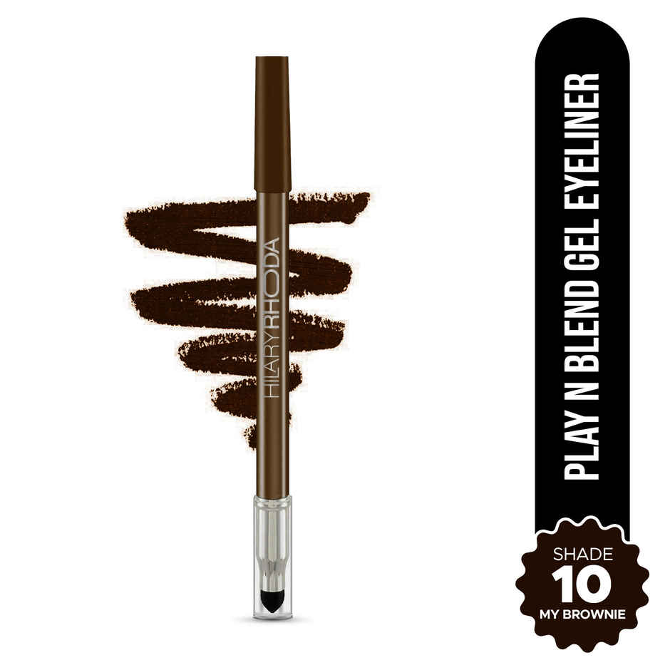 Hilary Rhoda Play n Blend Gel Eyeliner | One Stroke Application | My Brownie - Shade 10