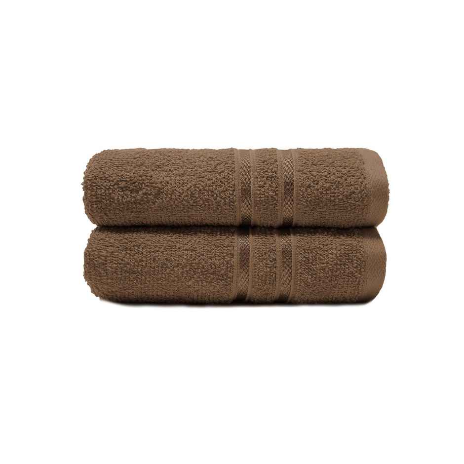Mytrident Cotton Hand Towel | 400 GSM | Gym Towel Set - Coconut Shell