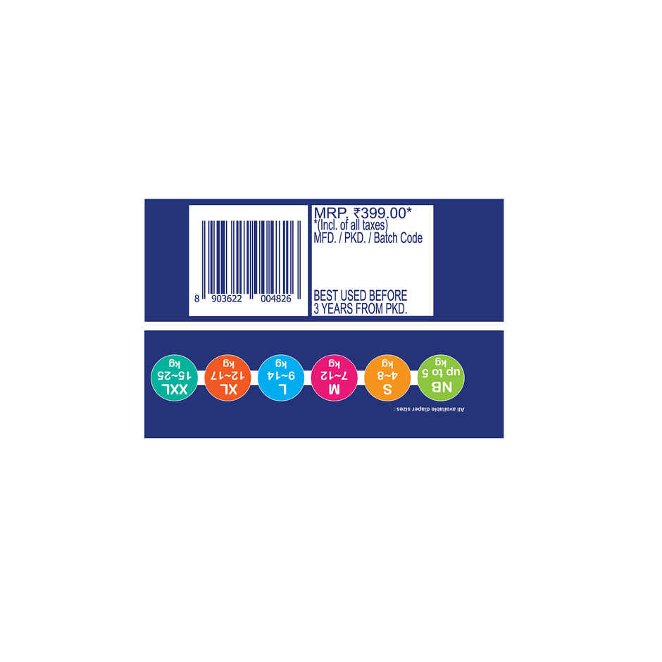 Mamypoko Standard All Night Baby Diapers | Pant Style | XL | 22 pcs