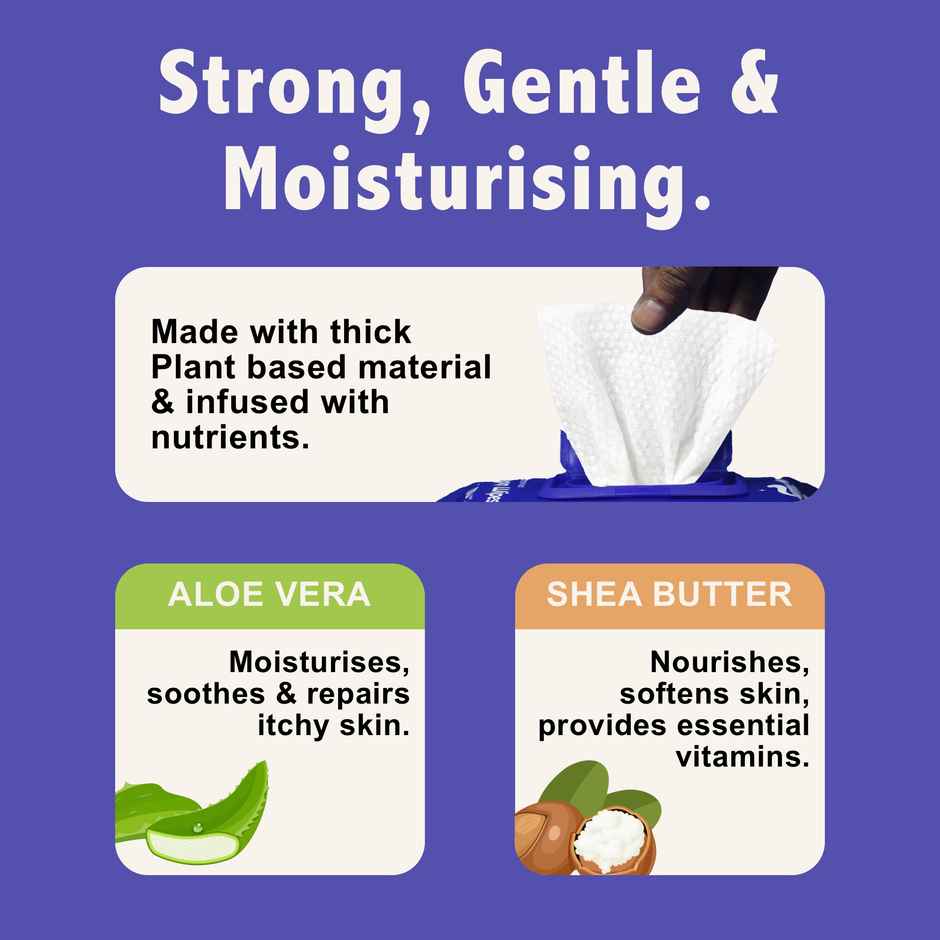 Purple Tails Plant Based Dog Wipes | Unscented | 100 Pulls Per Pack