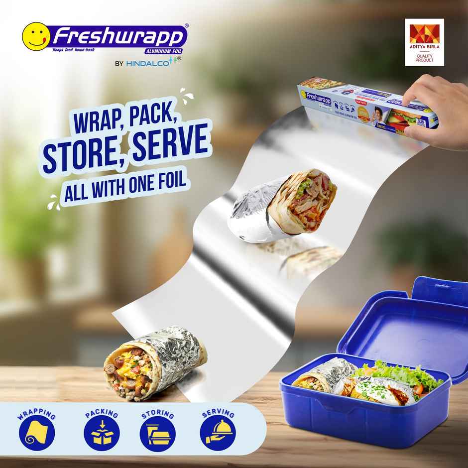 Hindalco Fresh wrapp Aluminium Foil - 9 meter