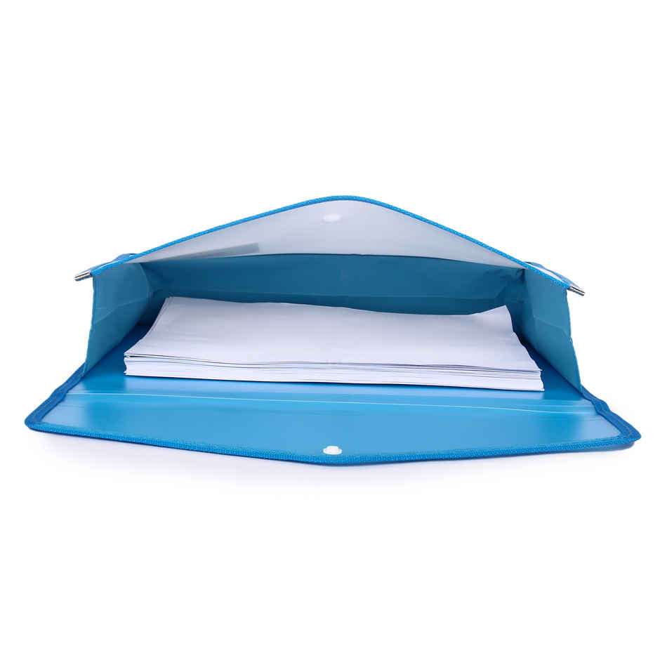 Saya Eco Flexi Document Bag - Transparent A3-Size Organizer | Assorted