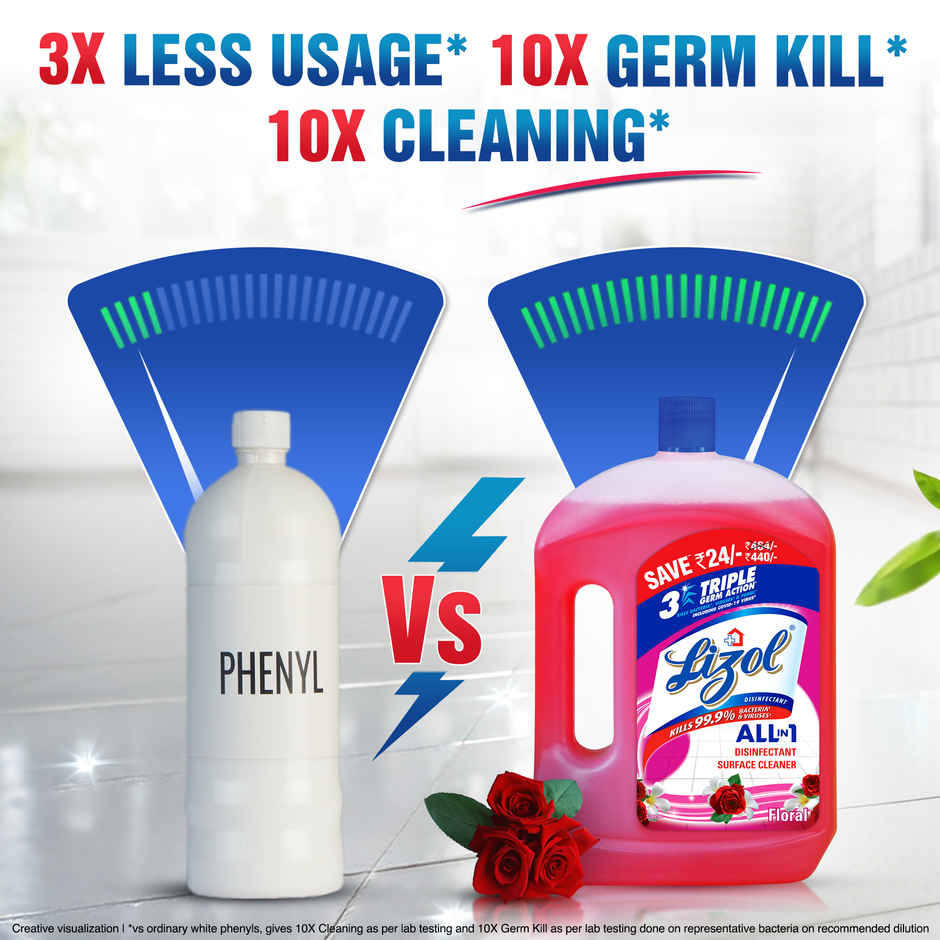 Lizol Floral Floor Cleaner Liquid