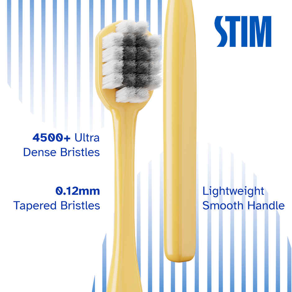 STIM Plus Toothbrush 4500 plus Ultra-Soft Bristles Tapered Tips for Sensitive Teeth