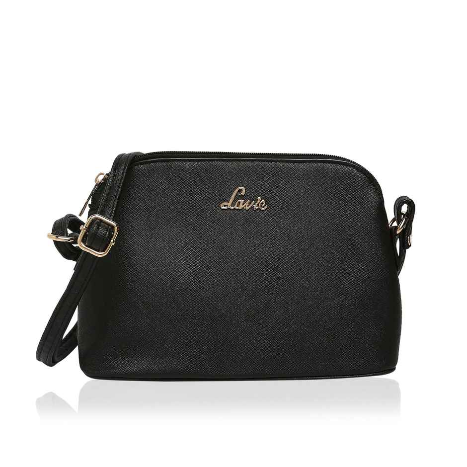 Lavie Women's Csb Synthetic Leather Satchel Bag | Medium | Black