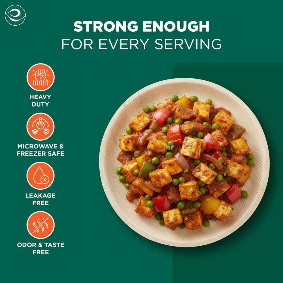 Palm Leaf Plate | Round | 8 inch | 10 Count | Eco Soul