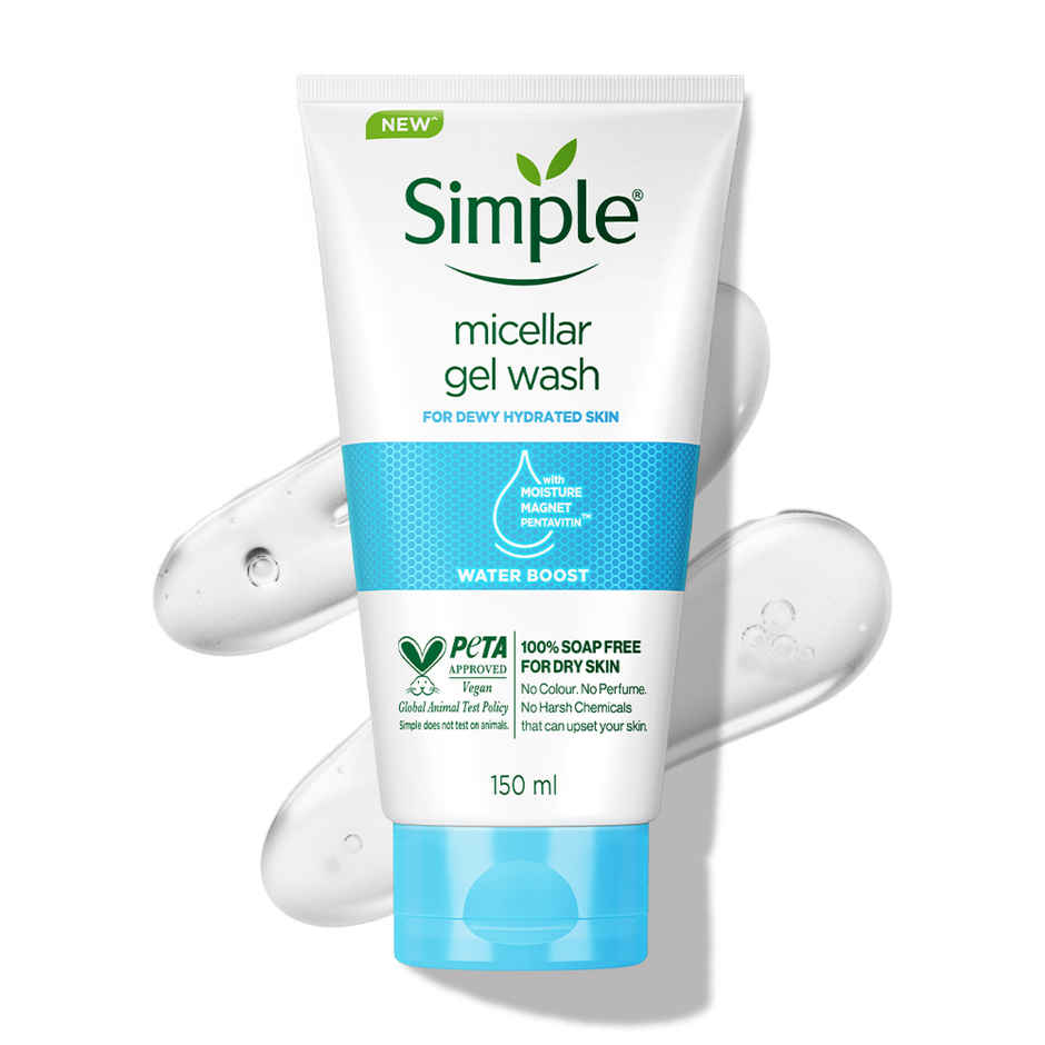 Simple Water Boost Micellar Gel Facial Wash