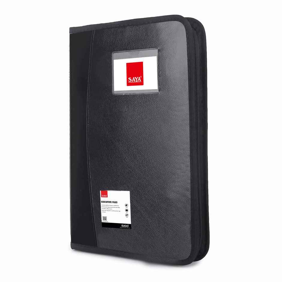 Saya Executive Portfolio Folder | 10-Pocket FS Document Organizer for Office & Business