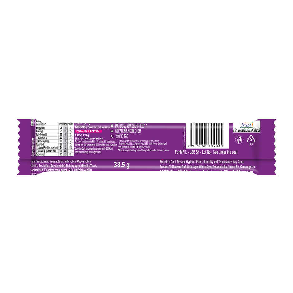Nestle Munch Max Choco Coated Crunchy Wafer Bar