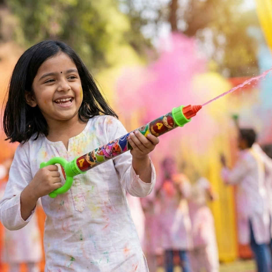 HT B 22 Water Pichkari for Holi | 21 Inch | Assorted | Tomuncle