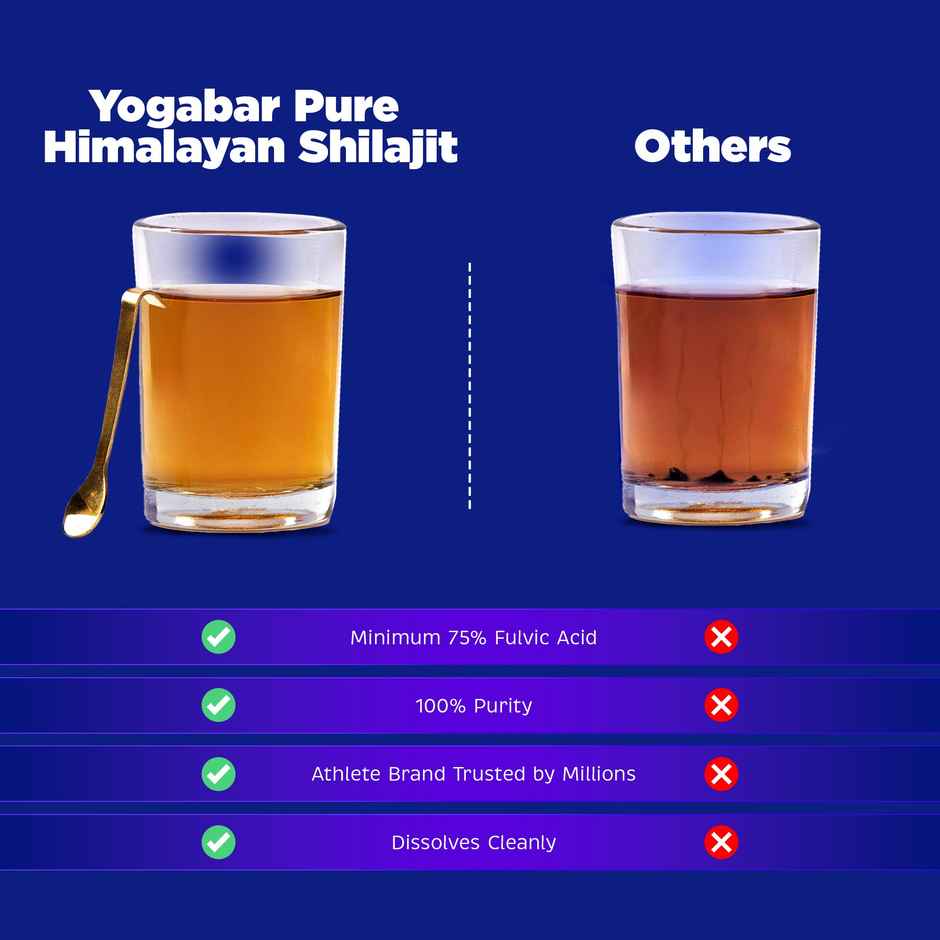 Yogabar Himalayan Shilajit Shilajeet Resin