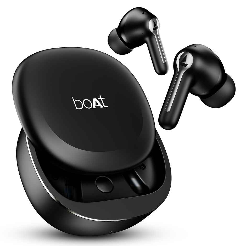 boAt Airdopes Prime 511, Volume Swipe Control, 50H Battery,ENx, Multipoint Connection|Active Black