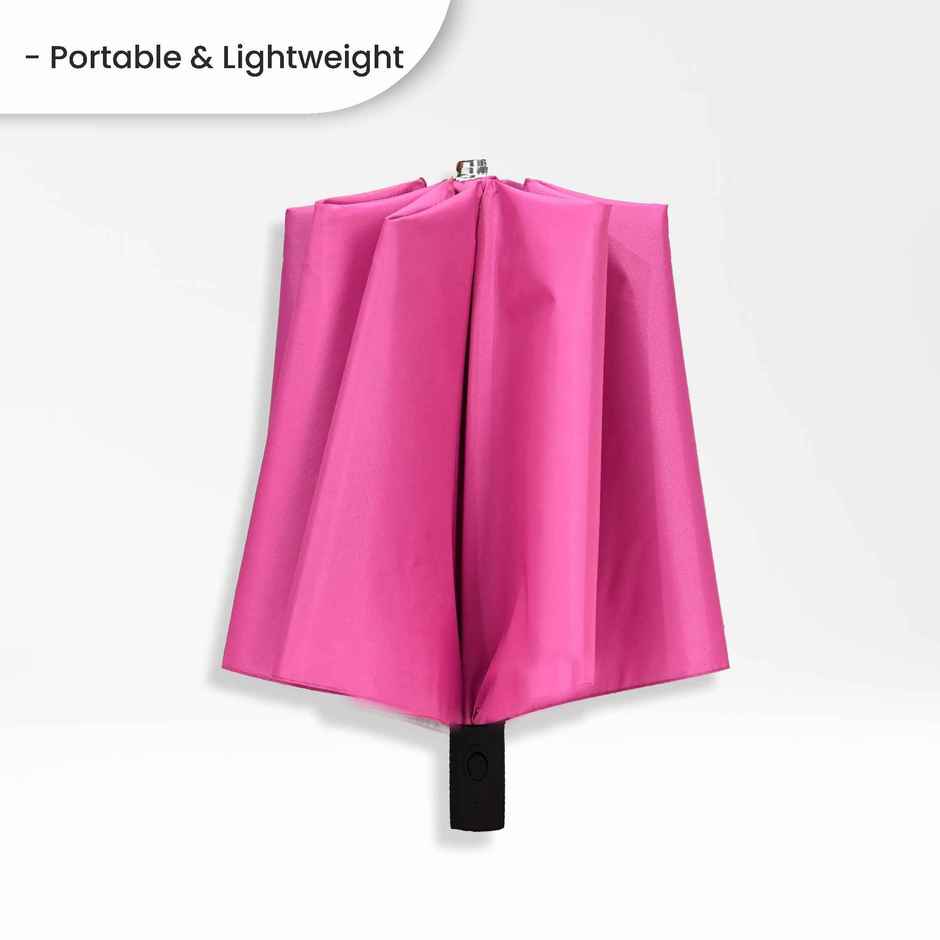 EUME Leatrix Auto-Open Lemon Umbrella | Pink | 21 Inch | 2 Fold