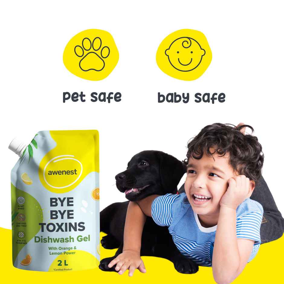 Awenest Orange and Lemon Bye-Bye Toxins Dishwash Gel