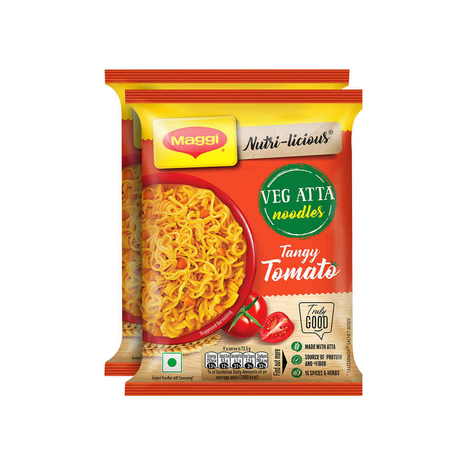 Maggi Nutri-Licious Veg Atta Noodles Tangy Tomato