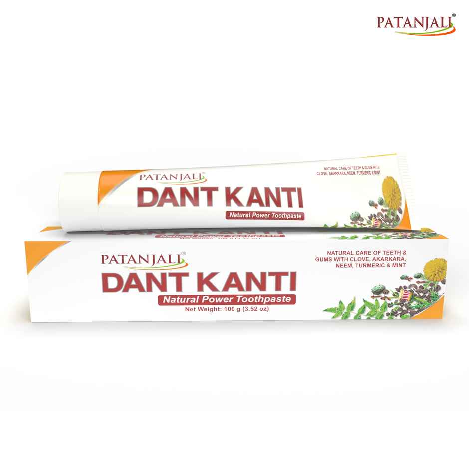 Patanjali Dant Kanti Natural Toothpaste Teeth Cleansers Paste For Strong Teeth and Gums Combo  