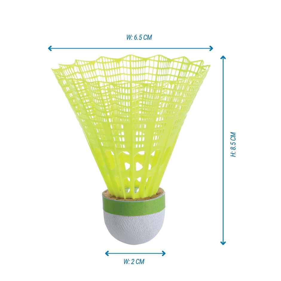 Decathlon | Artengo Indoor Plastic Shuttlecock | Neon Green