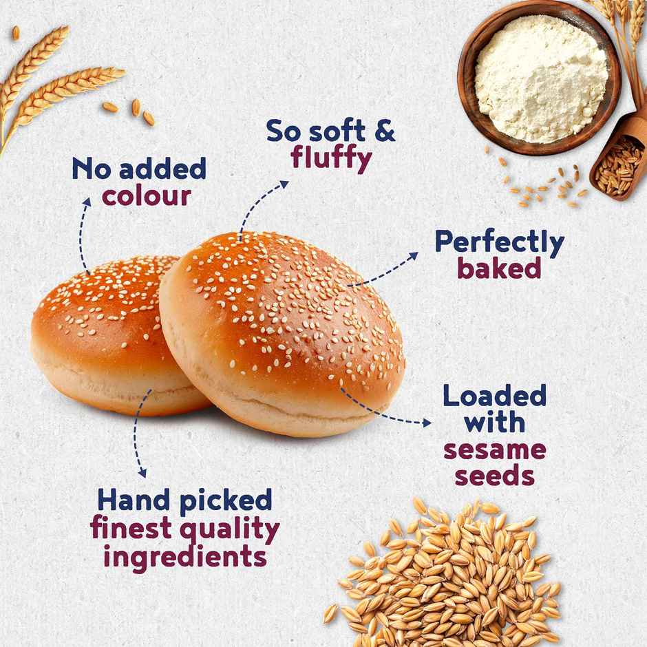 Harvest Gold Atta Burger Buns
