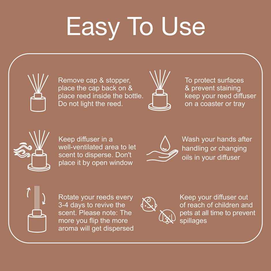 Soulflower Premium Reed Diffuser Walk in the Wood - Woody Aroma