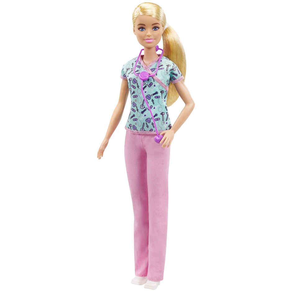 Barbie Nurse Doll Blonde Hair & Accessories