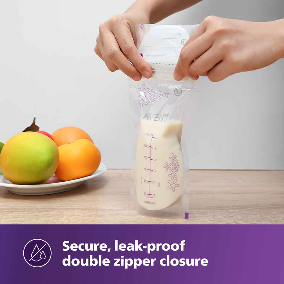 Philips Avent Breast Milk Storage Bags for Fridge or Freezer