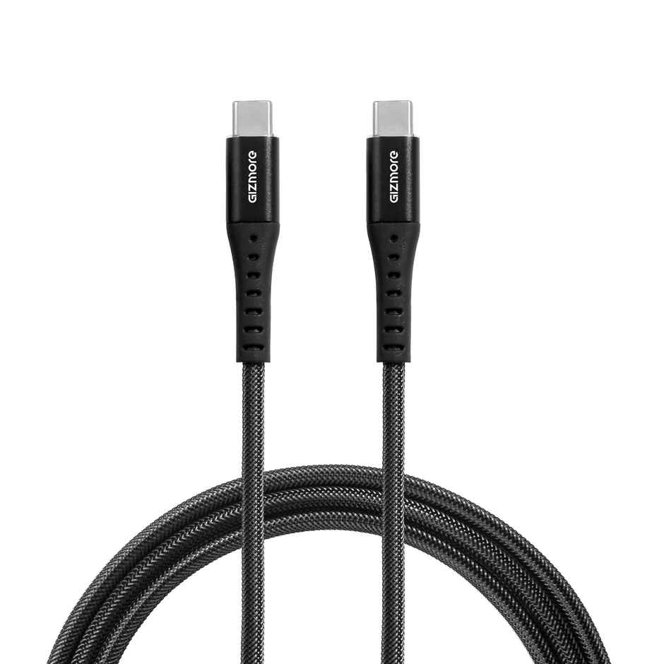 GIZMORE WCC80 80W Type-C to C Superfast Charging Cable with Fishnet Braided wire