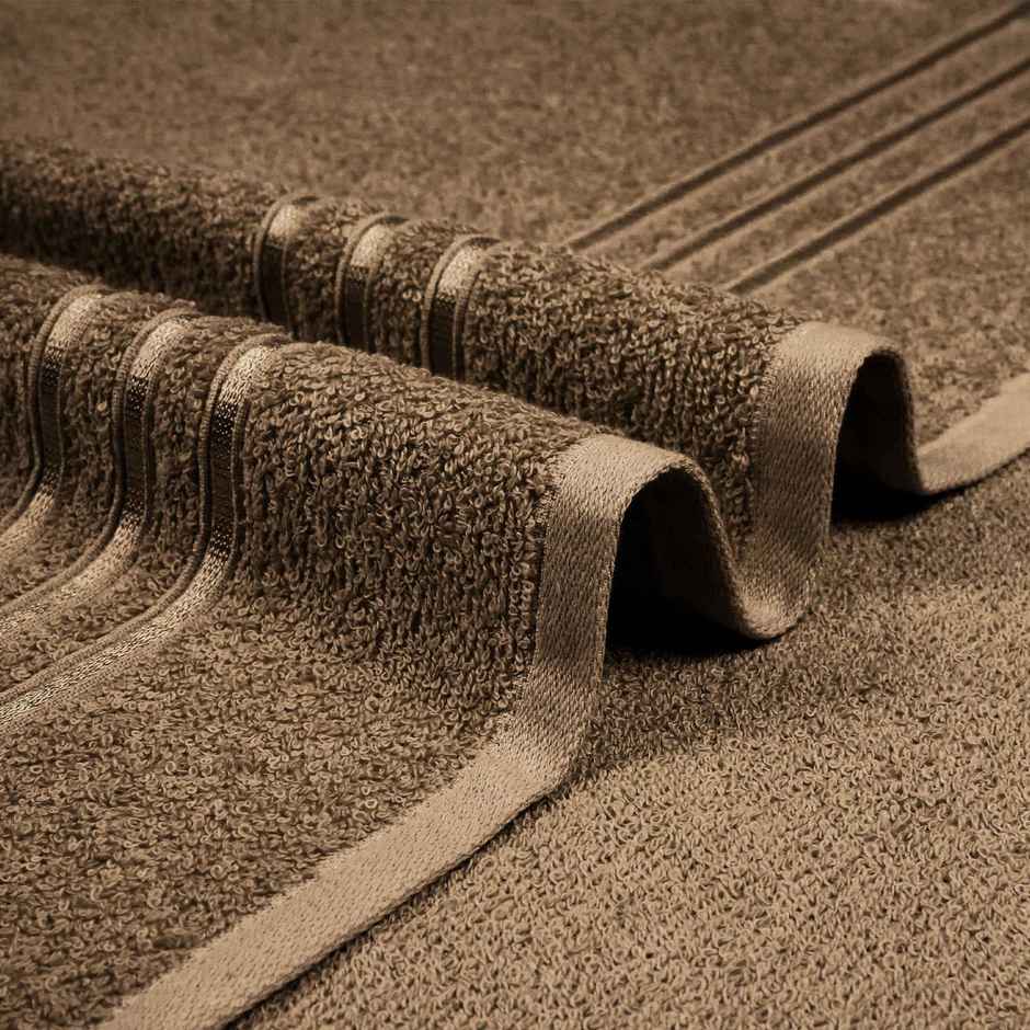 Mytrident Cotton Bath Towel | 400 GSM | Towels for Bath - Coconut Shell