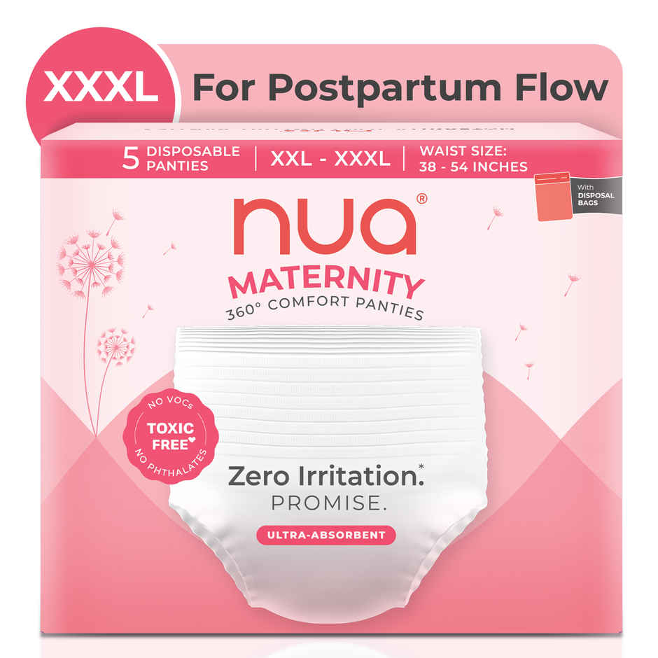 Nua 360 Comfort Maternity Panties XXL-XXXL | 38 - 54 inches | Leak Protection
