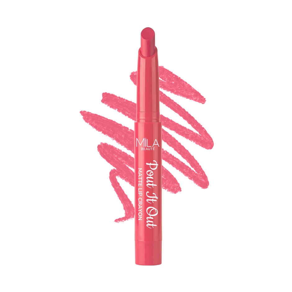 Mila Beaute Pout It Out Lip Crayon Matte Finish Highly Pigmented | 106 Aurora