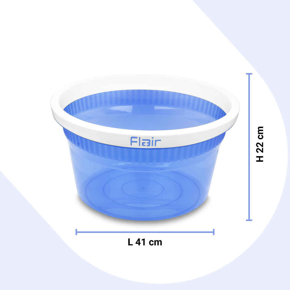 Flair Estella Crystal | Deep Tub | 20 L | Blue