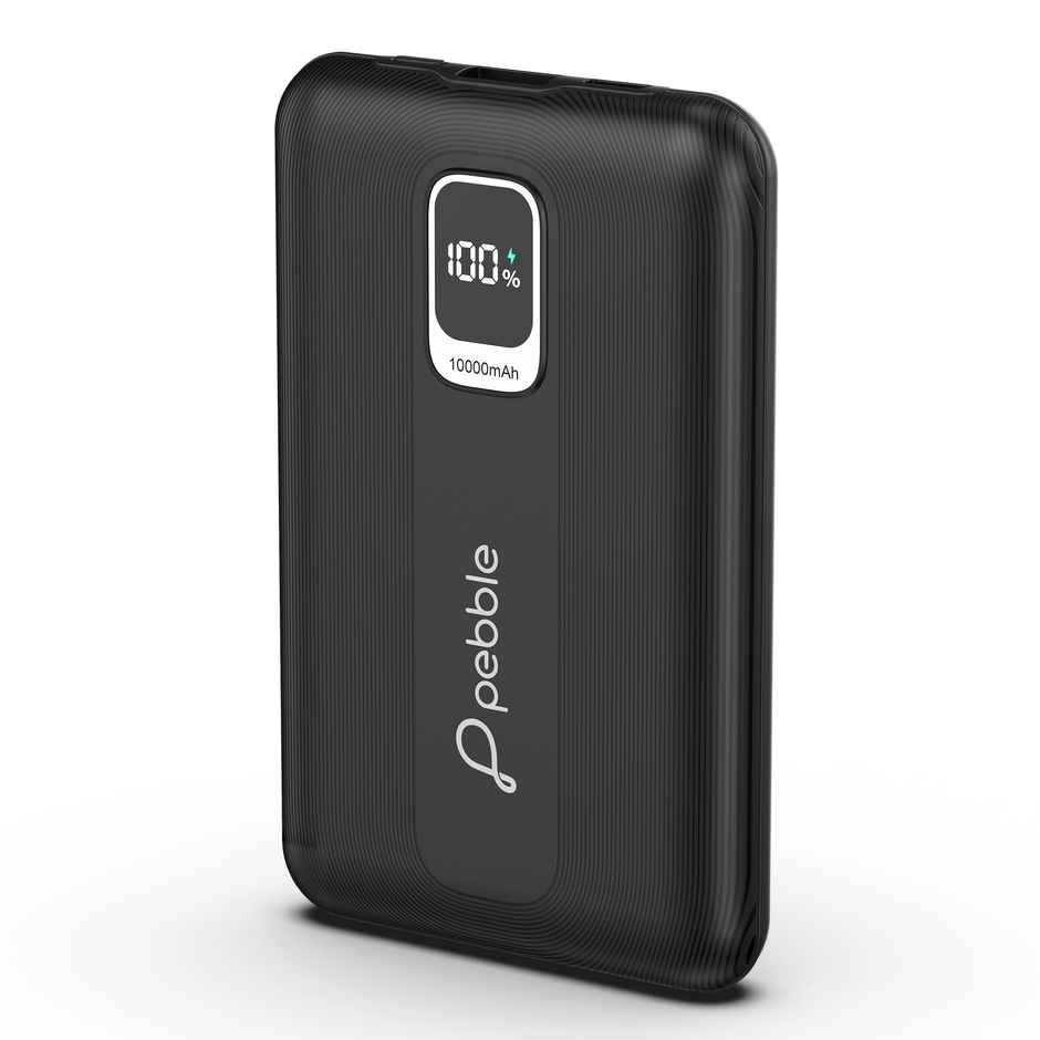 Pebble Rapid Air 10000mAh Power Bank | 22W Fast Charging | Compact Design | Digital Display
