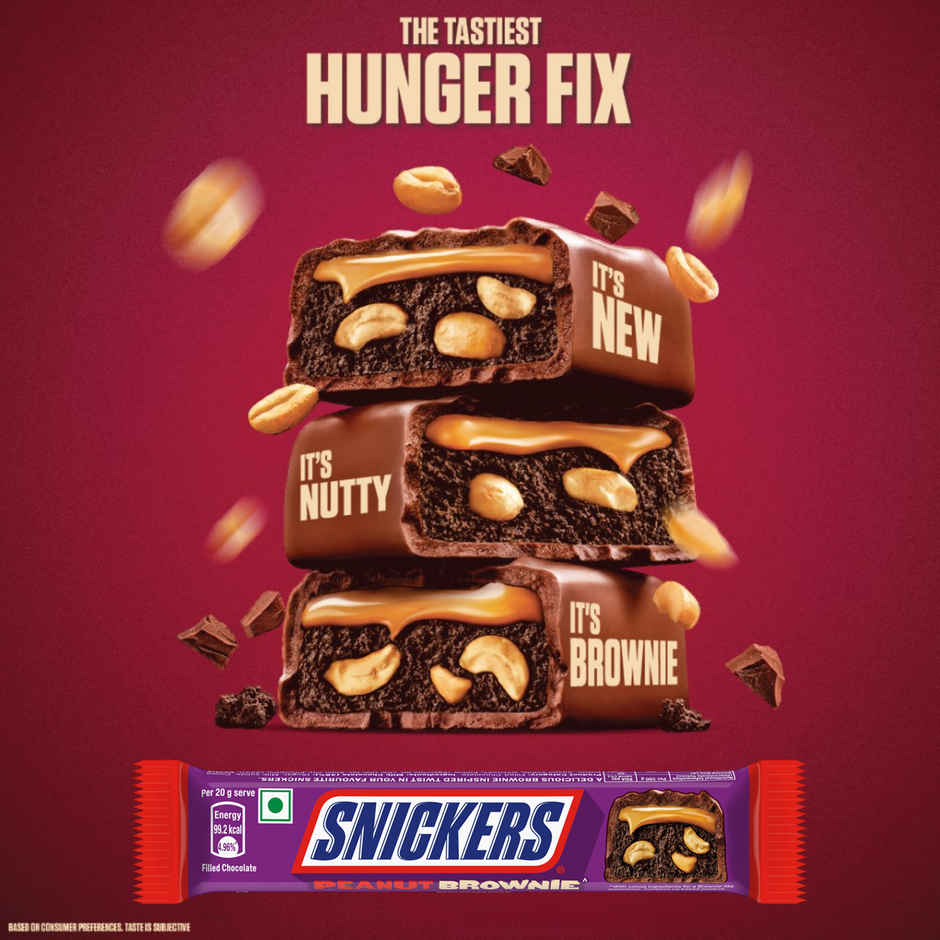 Snickers Peanut Brownie Chocolate Bar | Loaded with Brownie, Peanuts & Caramel