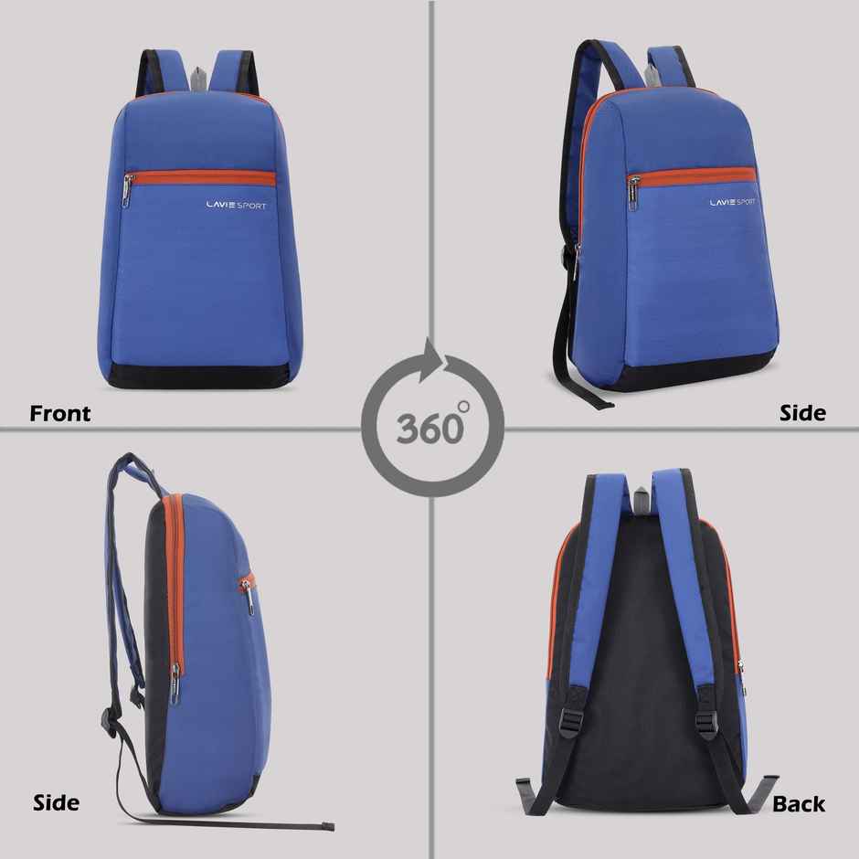 Lavie Sport Unisex Graphic Polyester 11 L Top Handle Casual Backpack | Navy Blue - S