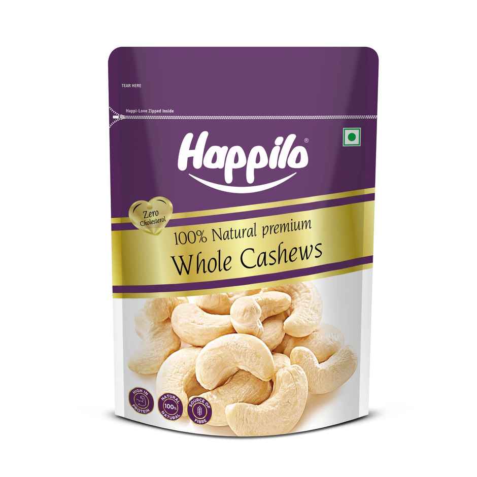 Happilo Premium Whole Cashew Nuts | Whole Kaju | Dry Fruits