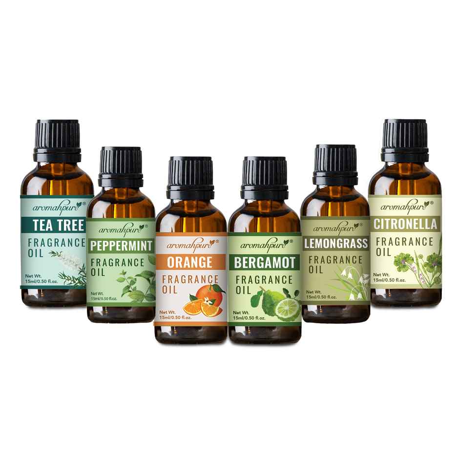 Aromahpure Fragrance Oil | Refreshing Series | Set of 6 | Aroma Oil for Home Fragrance