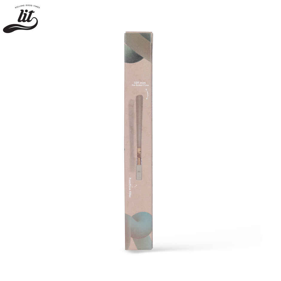 LIT Pure Flow Brown Pre Rolled Cone With Ceremic Filter