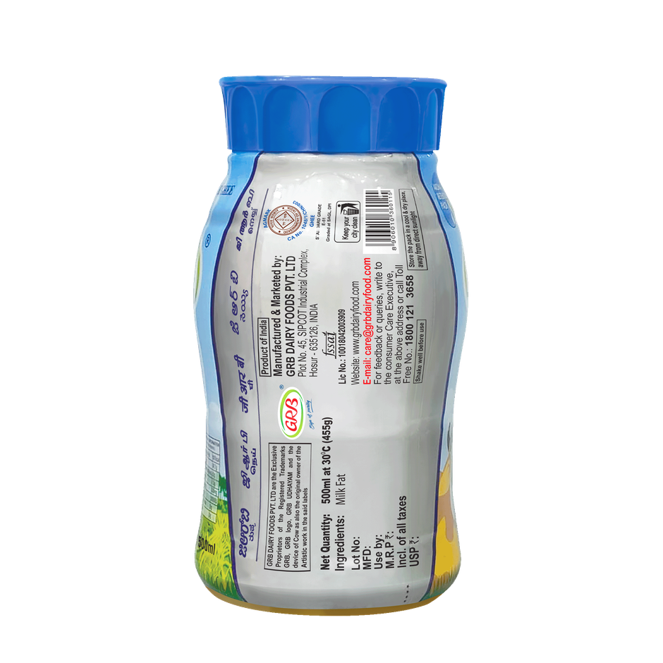 GRB Ghee | Bottle | Pure & Classic