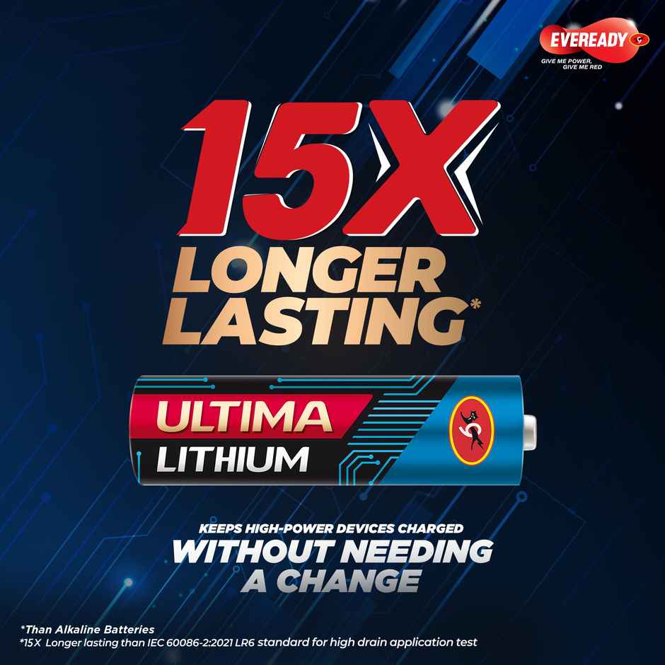 Eveready Ultima Lithium Battery - AAA